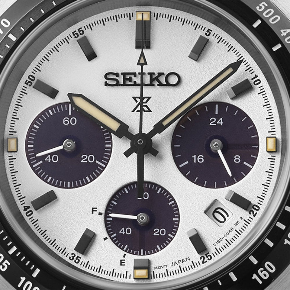 Seiko Prospex Men's Speedtimer 'Youngtimer' Monochrome Solar Watch