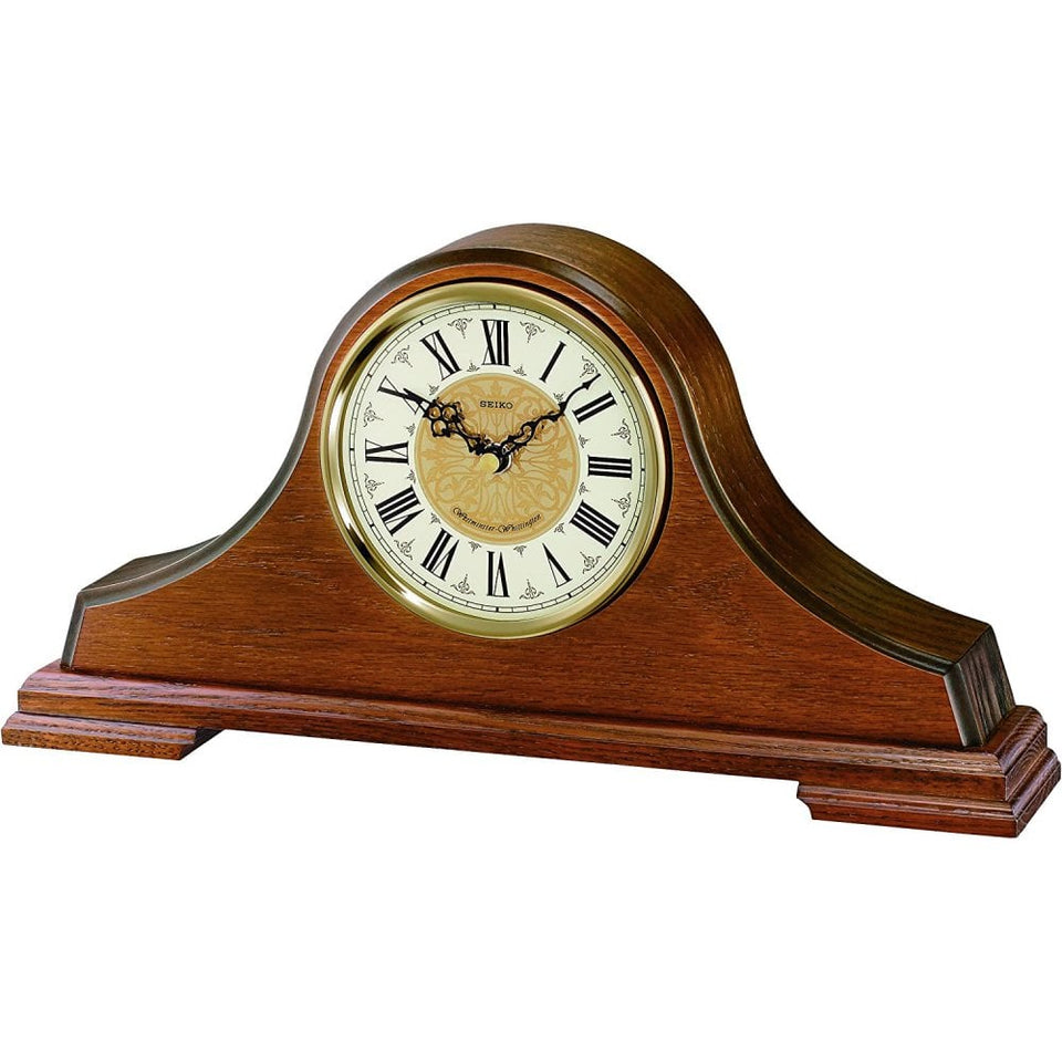 Seiko Westminster/Whittington Dual Chime Wooden Mantel Clock