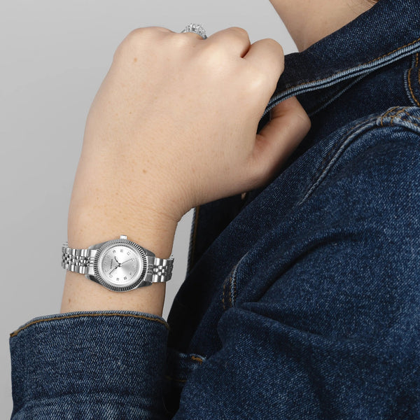 Sekonda Ladies Francis Stone Set Silver Dial Watch