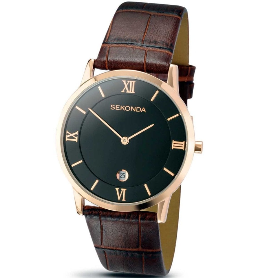 Sekonda Men's Brown Leather Watch