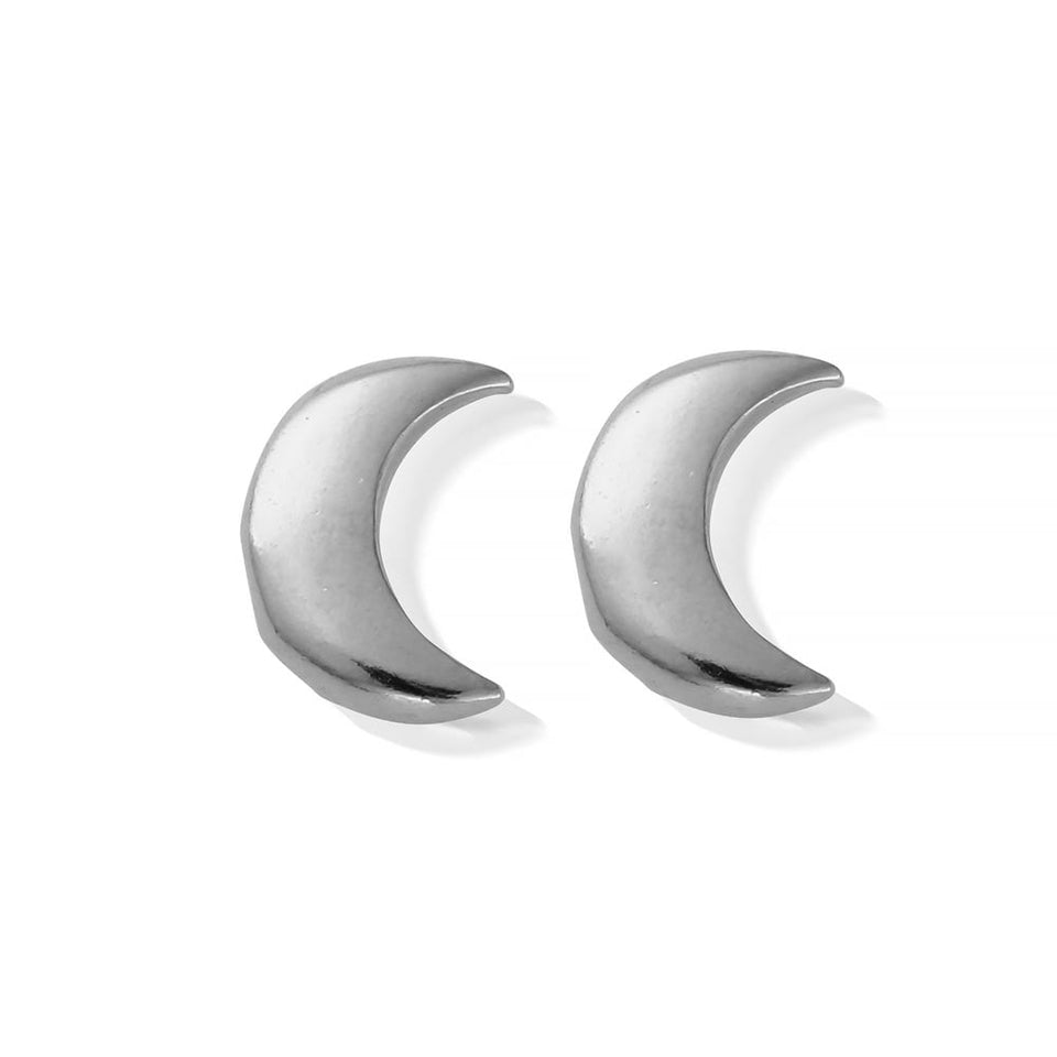 ChloBo Ladies Moon Stud Earrings