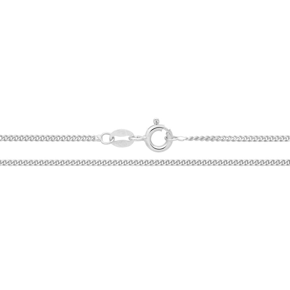 Francis & Gaye Silver Fine Curb Chain