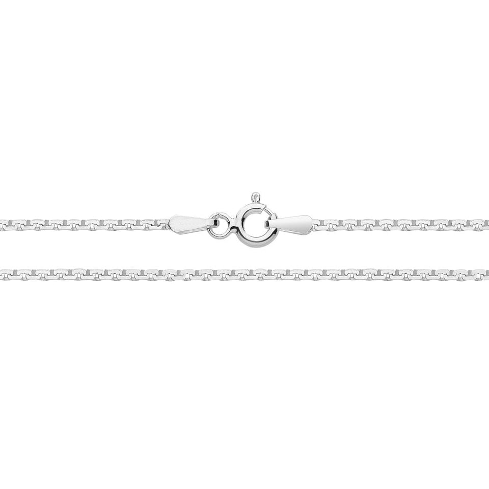 Francis & Gaye Silver Square Box Chain