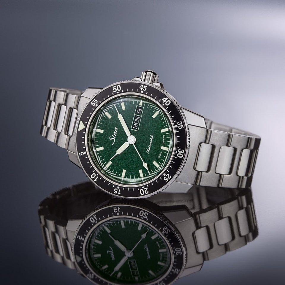 Sinn Gent's 104 St Sa I MG Shimmering Green Dial Watch