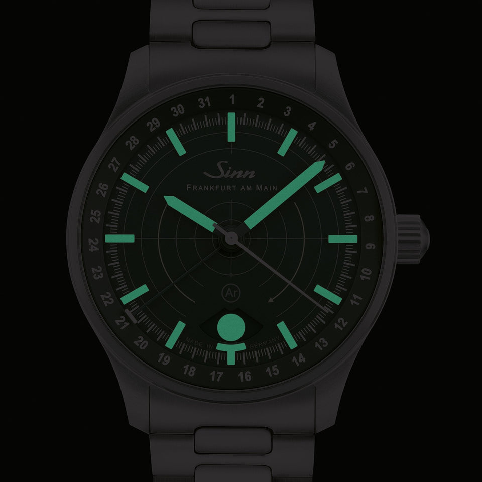 Sinn Men's 308 40mm Green Dial Hunting Watch