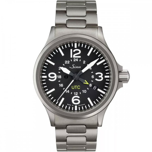 Sinn Men's 856 UTC PILOT Automatic Watch, H-Link