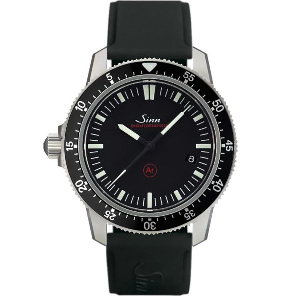 Sinn Men's EZM 3F Mission Timer Rubber Strap Pilot Watch