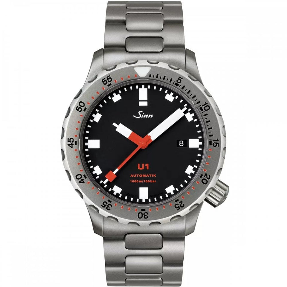 Sinn Men's U1 TEGIMENTED H-Link Divers Watch