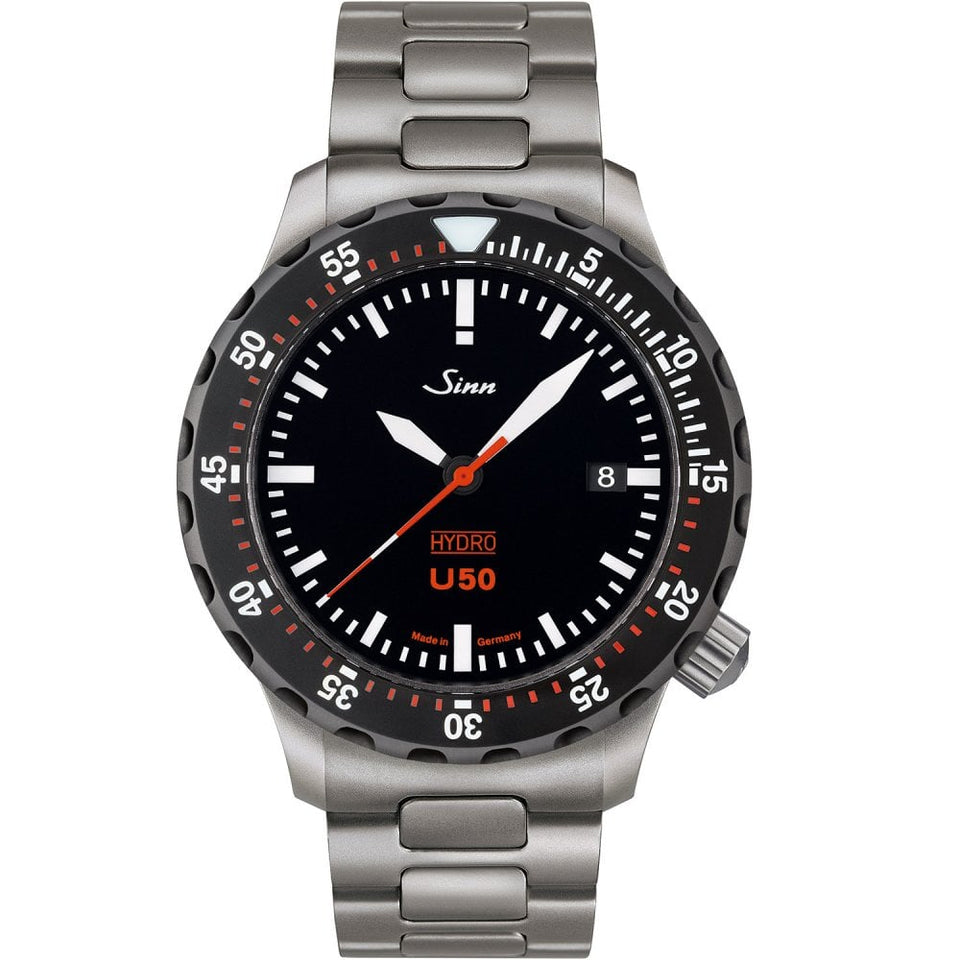Sinn Men's U50 HYDRO SDR Submarine Steel Diving Watch