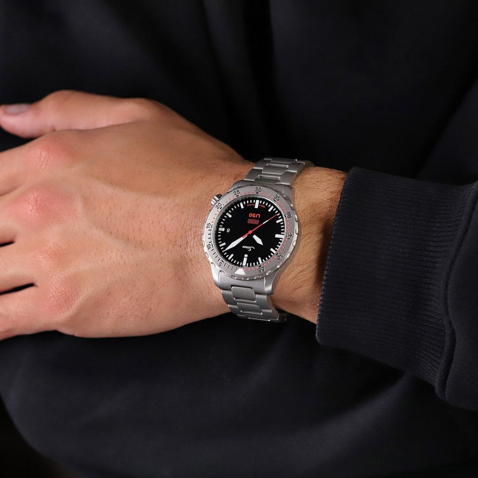 Sinn Men's U50 HYDRO Submarine Steel Diving Watch