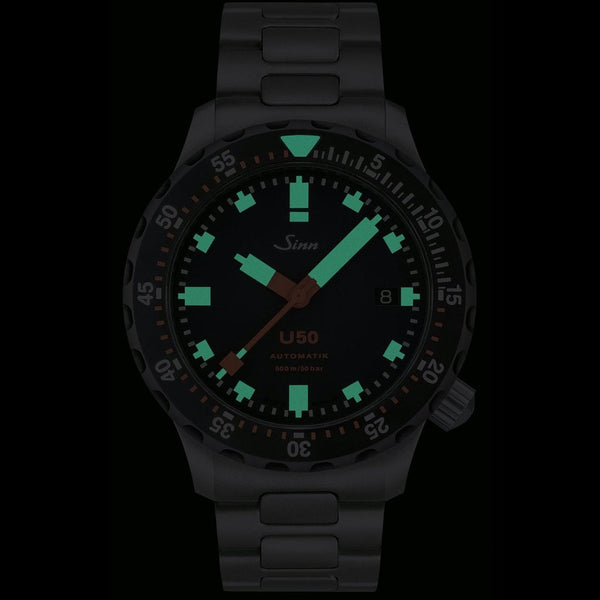Sinn Men's U50 Red Silicone Diver's Watch
