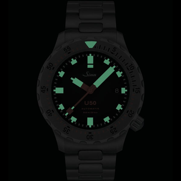 Sinn Men's U50 Steel Diver's H-Link Bracelet Watch