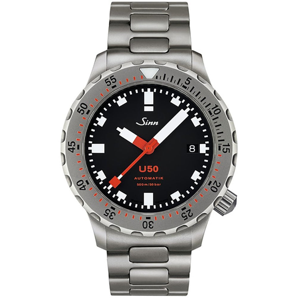 Sinn Men's U50 TEGIMENTED Steel Diver's Watch