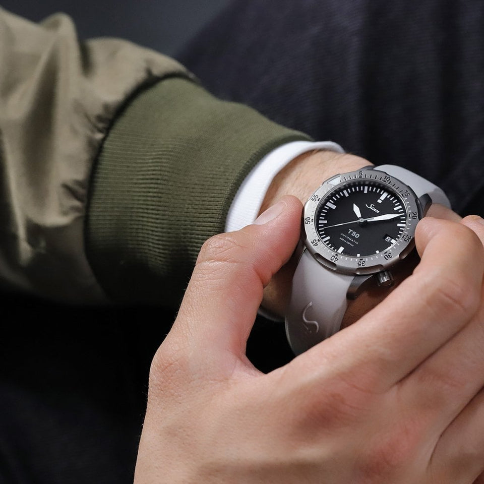 Sinn T50 Titanium Grey Rubber Diving Watch