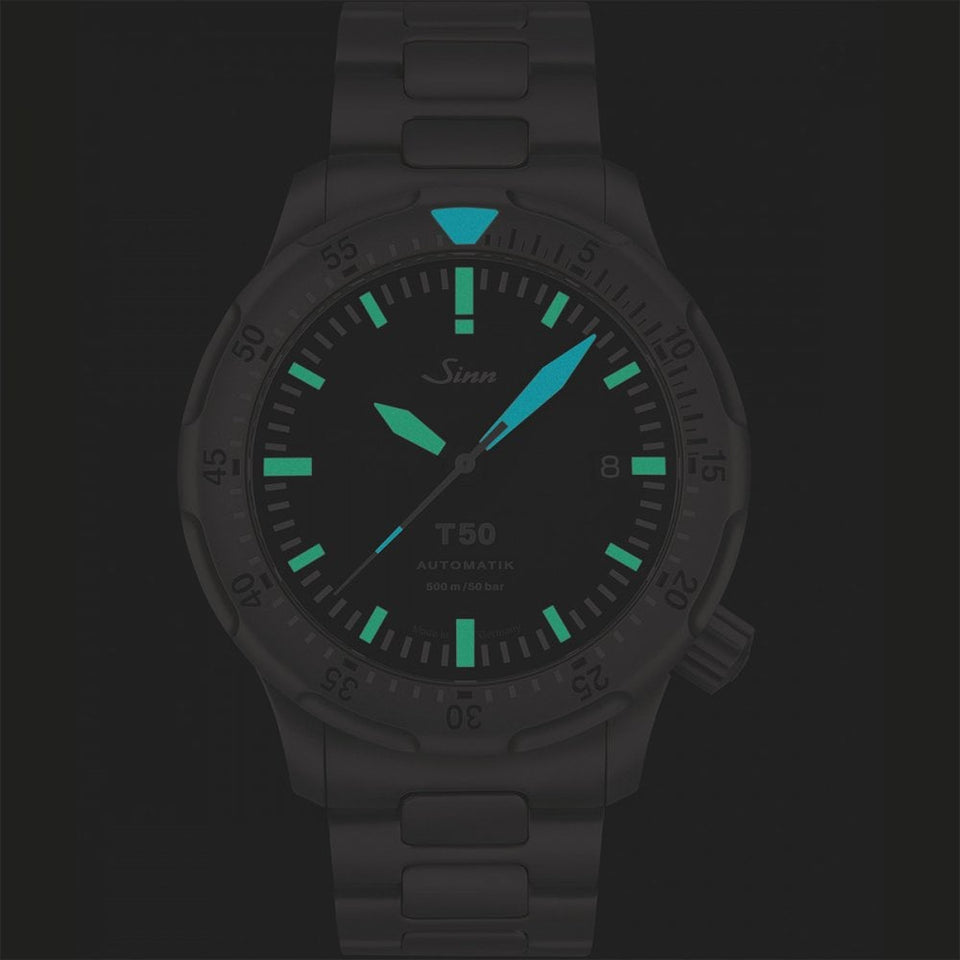 Sinn T50 Titanium Grey Rubber Diving Watch