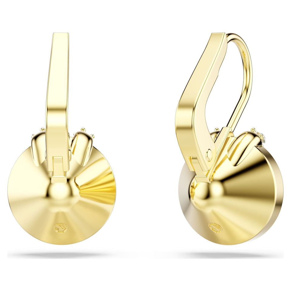Swarovski Bella Gold Tone & Green 'V' Earring Drops
