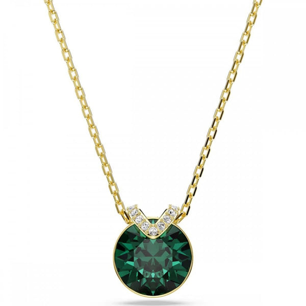 Swarovski Bella Green Crystal Gold Toned Necklace