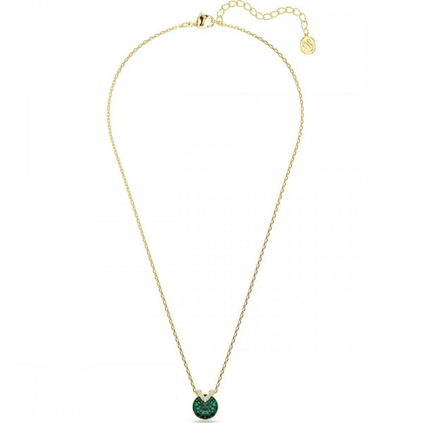 Swarovski Bella Green Crystal Gold Toned Necklace