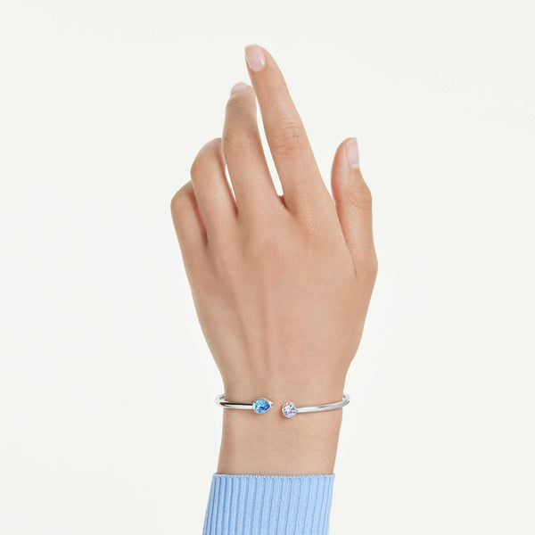 Swarovski Chroma Blue Stone Open Bangle