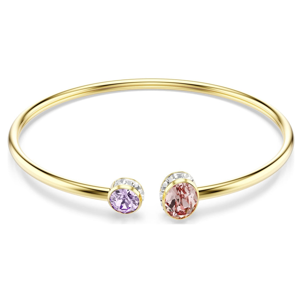 Swarovski Chroma Gold Tone Open Bangle