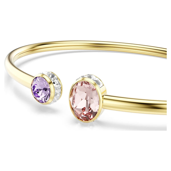 Swarovski Chroma Gold Tone Open Bangle