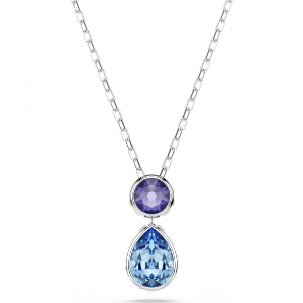 Swarovski Chroma Mixed Cuts Blue & Purple Necklace