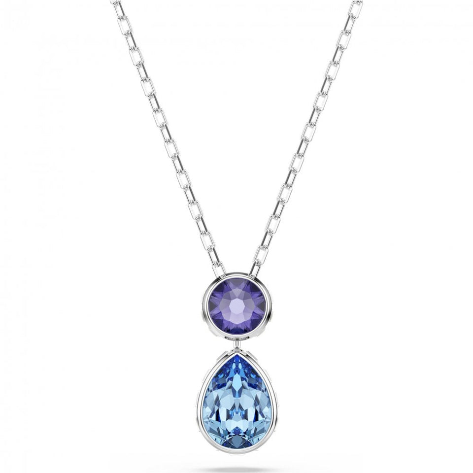 Swarovski Chroma Mixed Cuts Blue & Purple Necklace