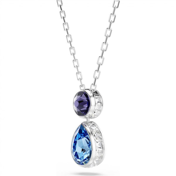 Swarovski Chroma Mixed Cuts Blue & Purple Necklace