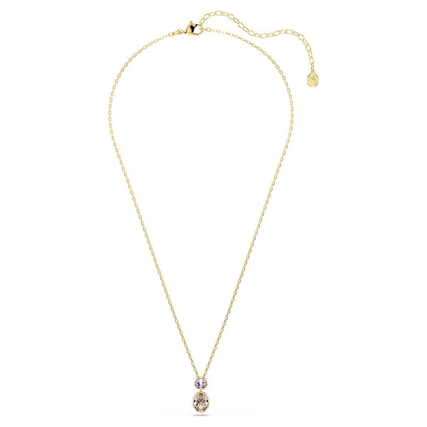 Swarovski Chroma Mixed Cuts Gold Tone Necklace