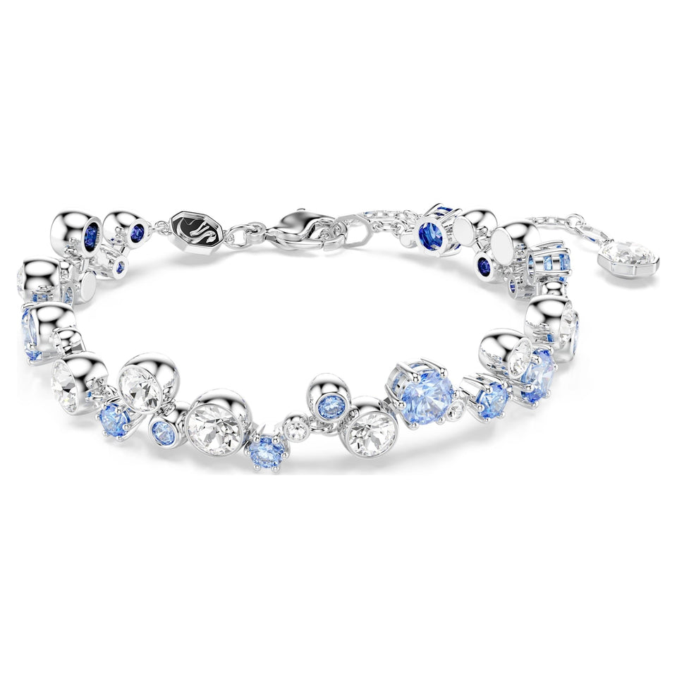 Swarovski Constella Blue Mixed Cuts Rhodium Plated Bracelet