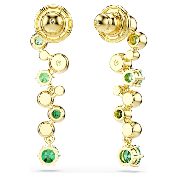 Swarovski Constella Gold & Green Stone Set Earring Drops