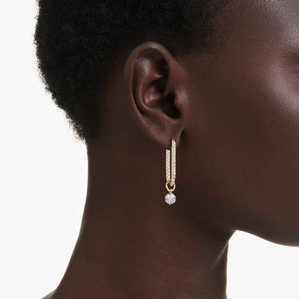 Swarovski Constella Gold Tone Earring Drops