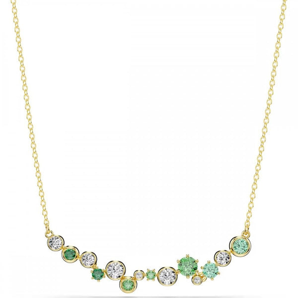 Swarovski Constella Mixed Cut Green Stones Necklace