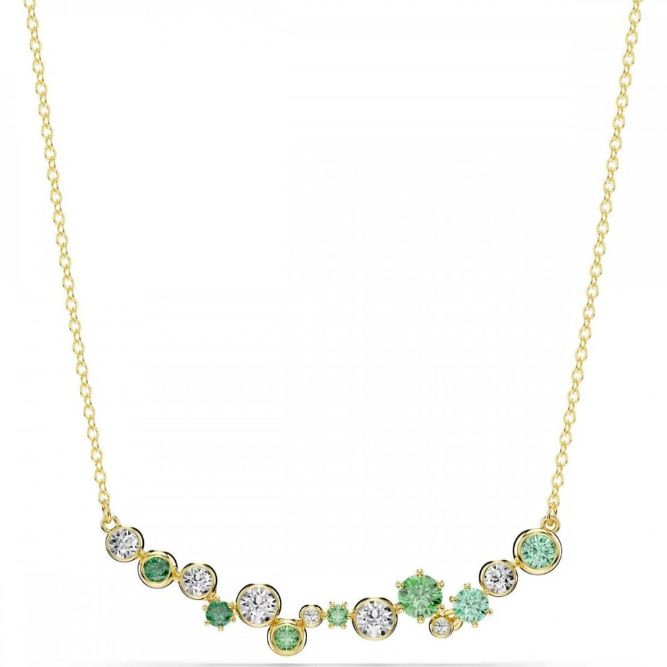 Swarovski Constella Mixed Cut Green Stones Necklace