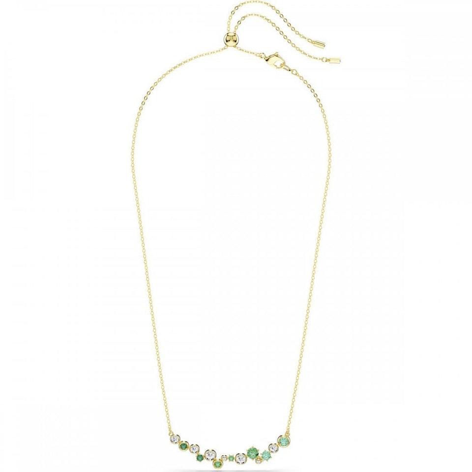 Swarovski Constella Mixed Cut Green Stones Necklace