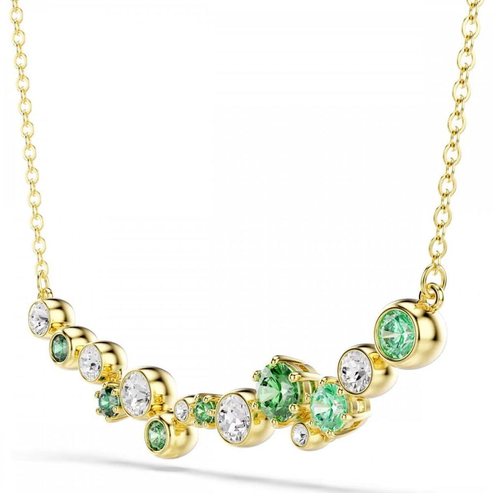Swarovski Constella Mixed Cut Green Stones Necklace