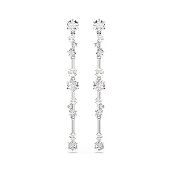 Swarovski Constella Mixed Stone Set & Pearl Drop Earrings