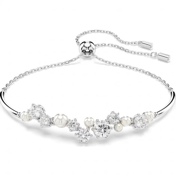 Swarovski Constella Mixed Stone Set & Pearl Toggle Bracelet