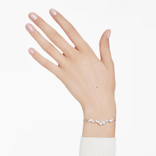 Swarovski Constella Mixed Stone Set & Pearl Toggle Bracelet