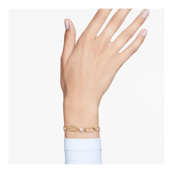 Swarovski Constella Open Link Gold Toned Stone Set Bracelet
