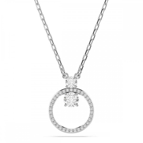 Swarovski Constella Round Cut Stone Set Circle Necklace