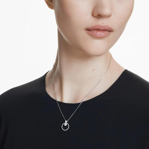 Swarovski Constella Round Cut Stone Set Circle Necklace