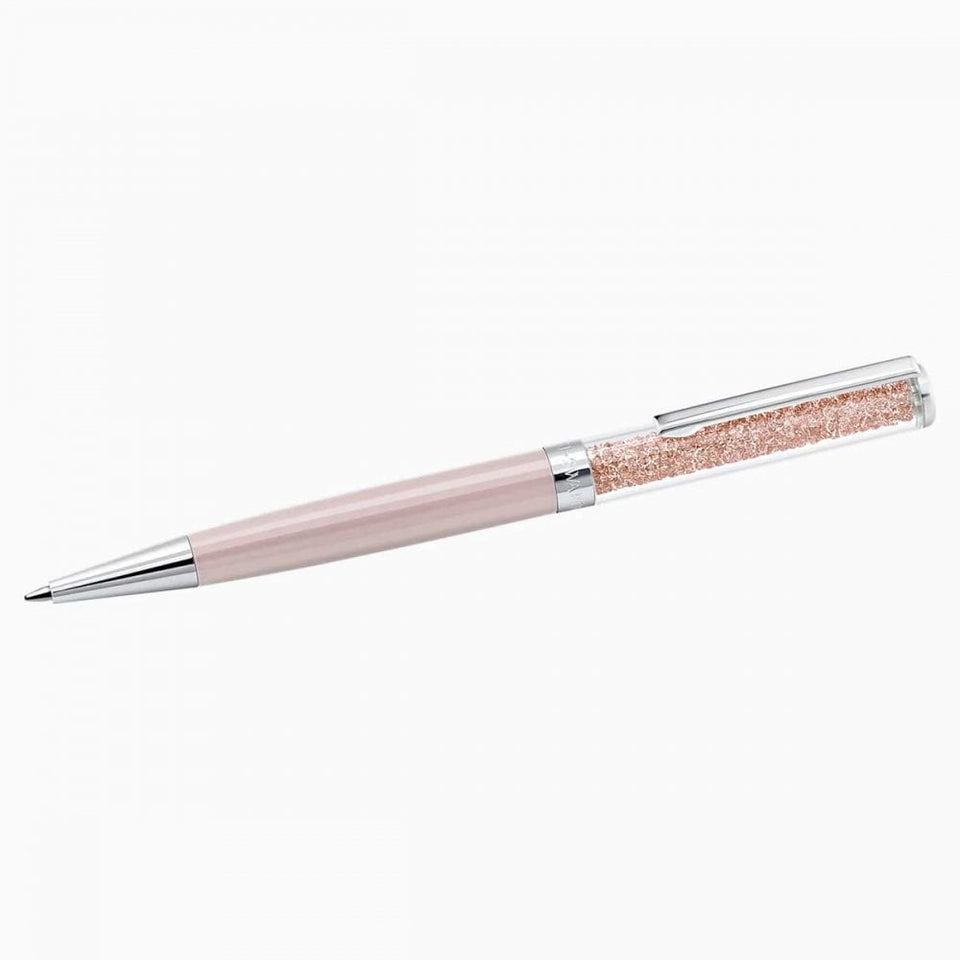 Swarovski Crystalline Chrome Plated Pink Lacquered Stardust Ballpoint Pen