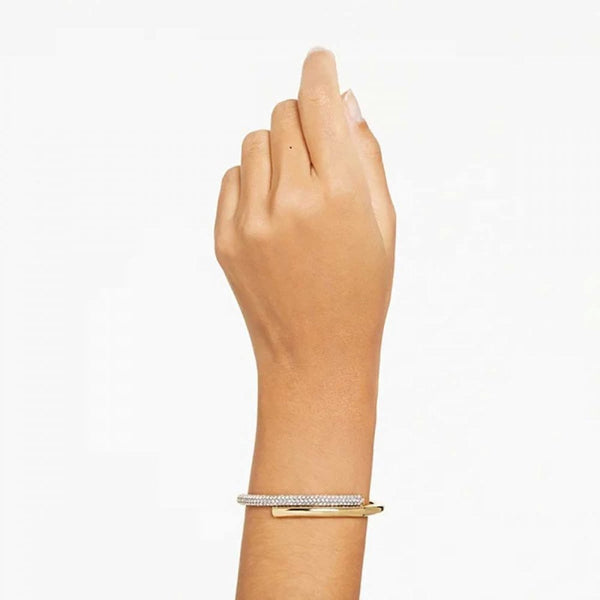 Swarovski Dextera Gold Plated Magnetic Closure Bangle