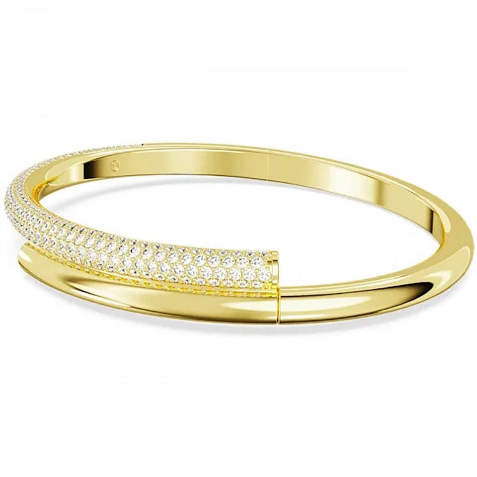 Swarovski Dextera Gold Plated Magnetic Closure Bangle