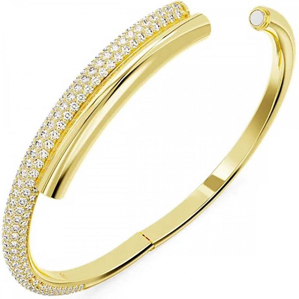 Swarovski Dextera Gold Plated Magnetic Closure Bangle