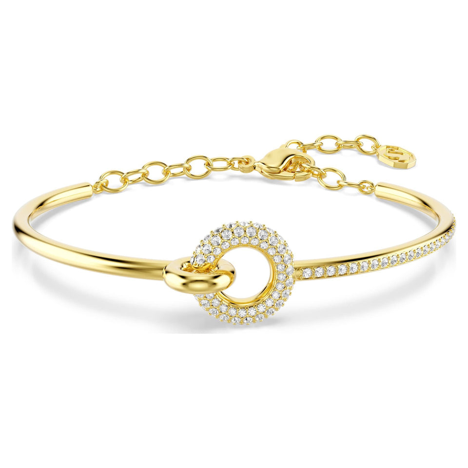 Swarovski Dextera Gold Tone Linked Circles Bracelet