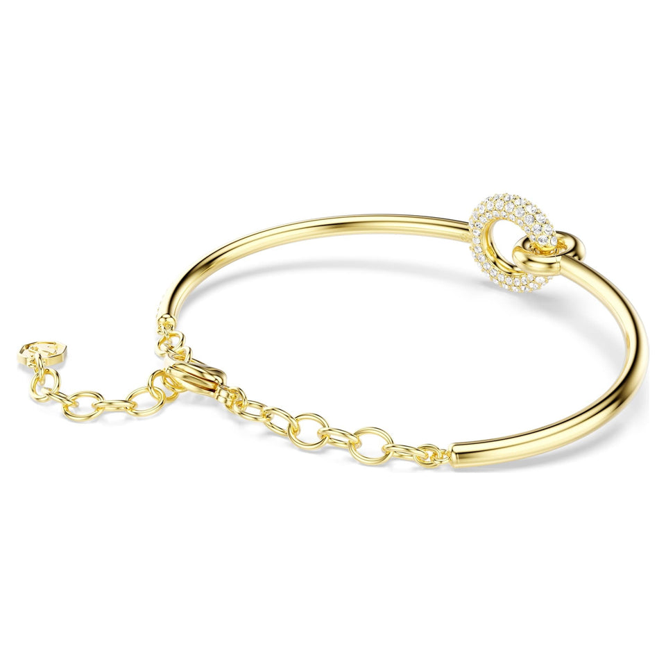 Swarovski Dextera Gold Tone Linked Circles Bracelet