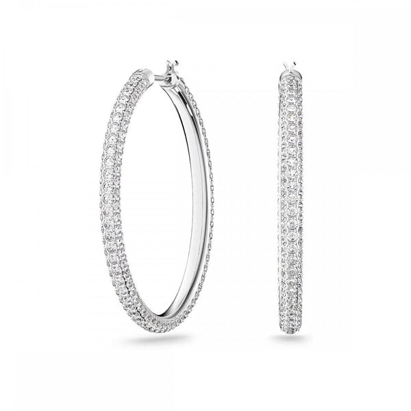 Swarovski Dextera Large Stone Set Hoop Earrings