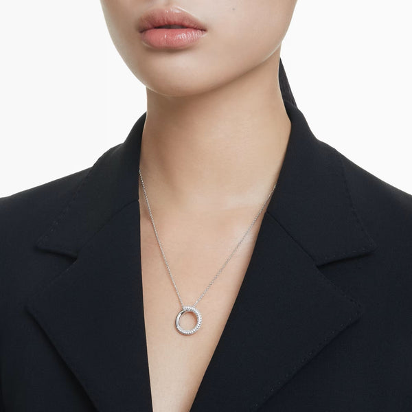 Swarovski Dextera Stone Set Open Circle Necklace